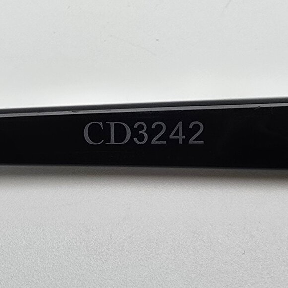 Christian Dior CD3242 807 Gloss Black Cat Eye Eyeglasses Frame w Case Italy 52mm - Picture 8 of 16